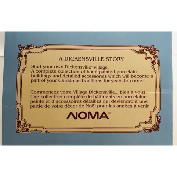 Vintage Dickensville Retired 1997 NOMA Porcelain Gazebo Bottle brush trees 3D - Picture 7 of 10